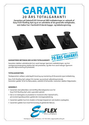 SabetoFLEX inddækning gasaftræk med ABS bund