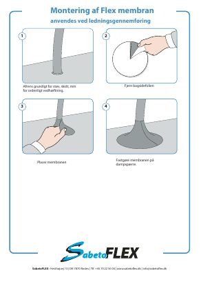 SabetoFLEX vapour barrier collar without hole