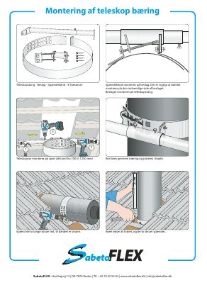 SabetoFLEX telescopic pipe bracket