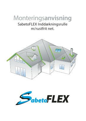 SabetoFLEX flex inddækningsrulle med stålnet